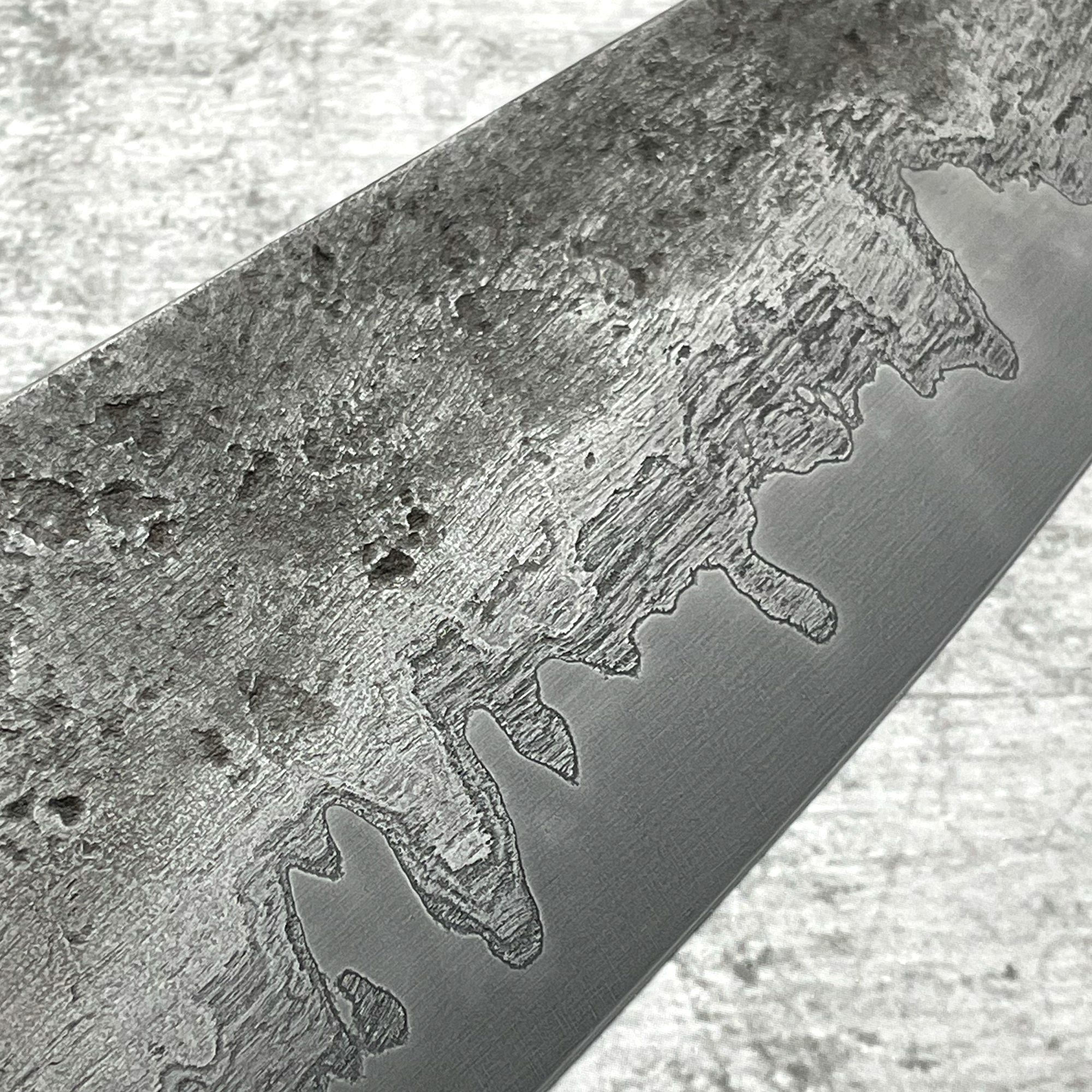 Wrought Iron San Mai Petty Knife
