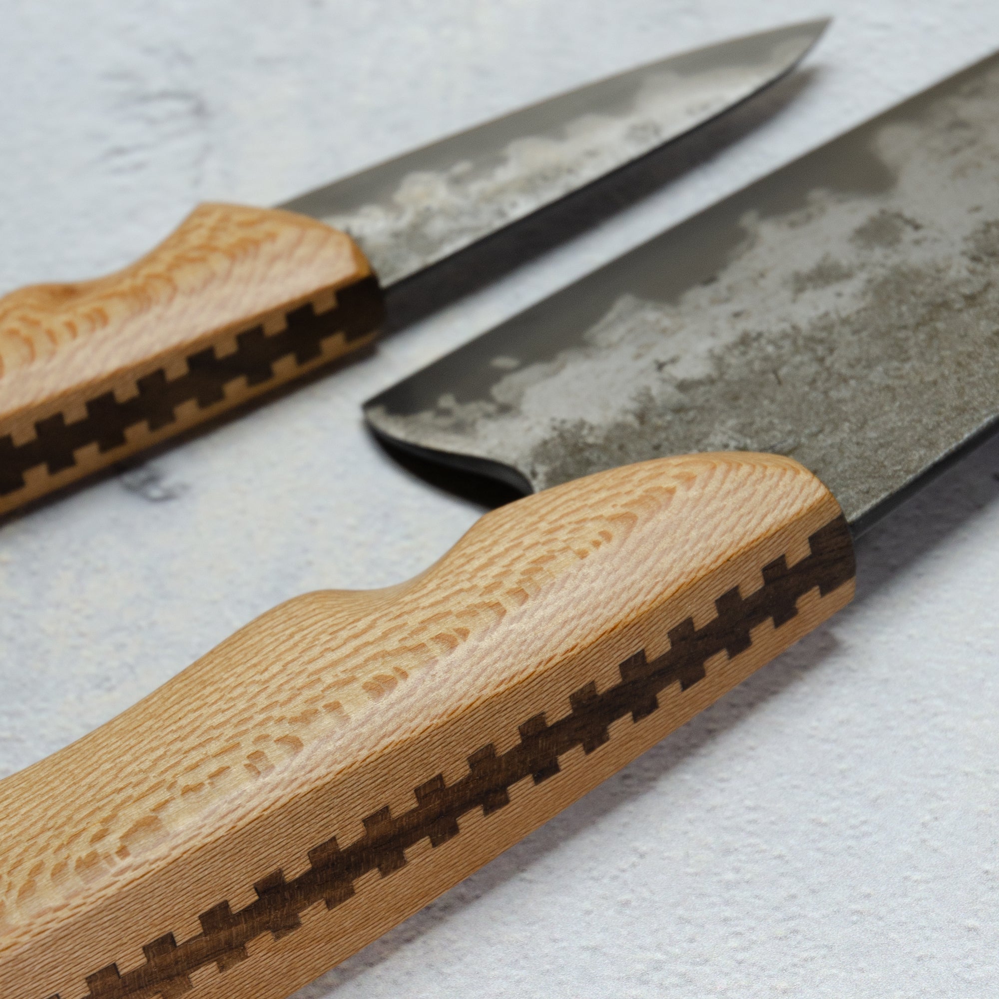 Custom Farm House Chef and Paring Knife Set