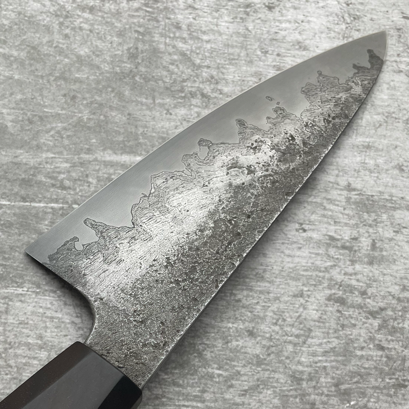 Wrought Iron San Mai Petty Knife