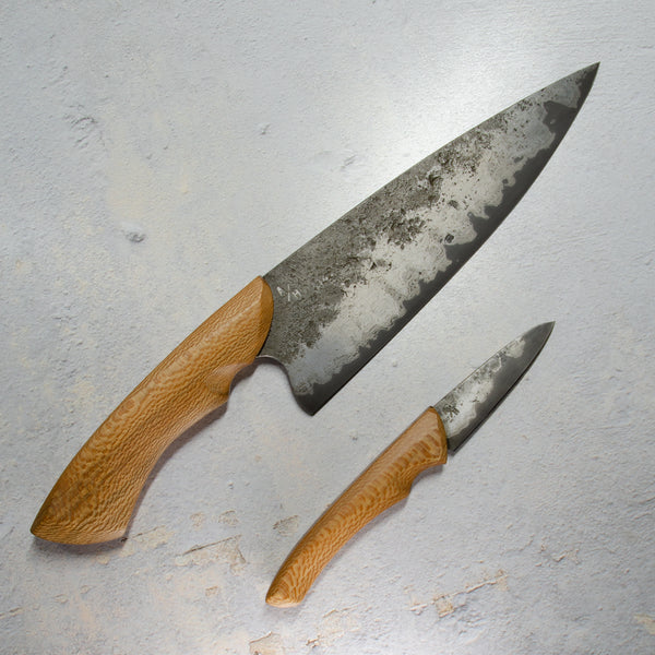 Custom Farm House Chef and Paring Knife Set